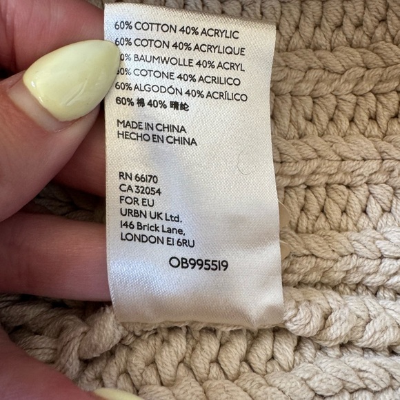 Free People My Only Sunshine Cropped Pullover Sweater- Medium - Picture 7 of 7